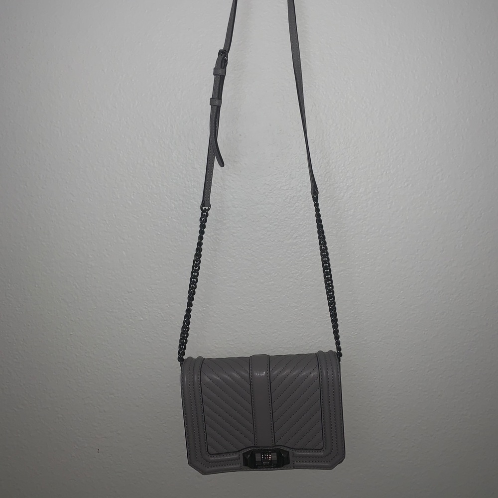 Rebecca Minkoff Chevron Quilted Love Crossbody